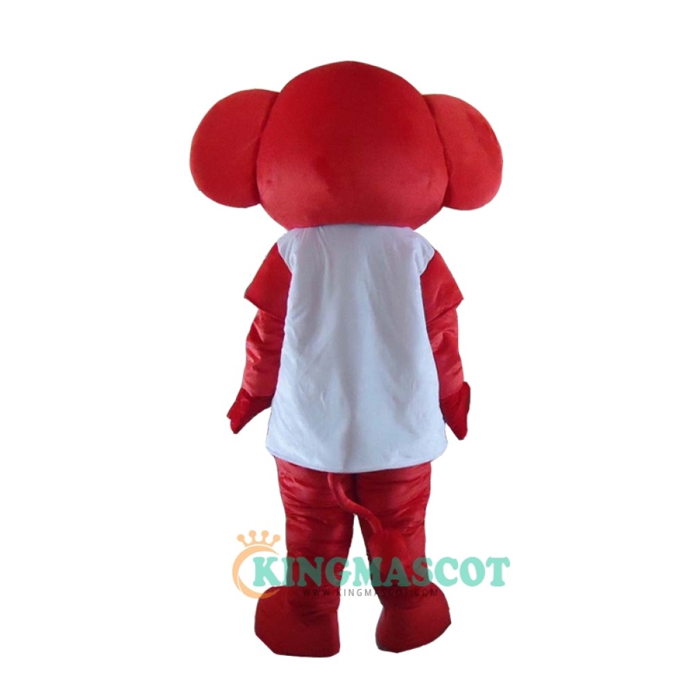Cute Red Elephant Uniform, Cute Red Elephant Mascot Costume