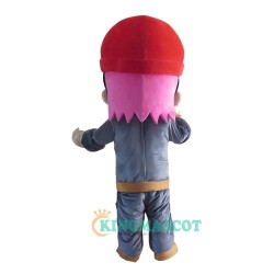 Red Cap Boy Uniform, Red Cap Boy Mascot Costume