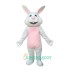 Pink White Rabbit Uniform, Pink White Rabbit Mascot Costume