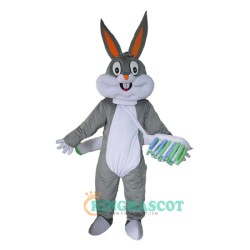 Grey Bugs bunny Rabbit Uniform, Grey Bugs bunny Rabbit Mascot Costume