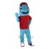 Sport Blue Dolphin Cartoon Uniform, Sport Blue Dolphin Cartoon Mascot Costume