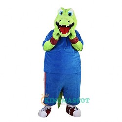 Sport Green Crocodile Cartoon Uniform, Sport Green Crocodile Cartoon Mascot Costume