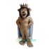 Lion Uniform, Crown Happy Lion Mascot Costume