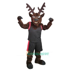 College Tough Elk Uniform, College Tough Elk Mascot Costume