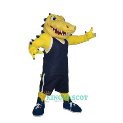 Yellow Crocodile Uniform, Yellow Crocodile Mascot Costume
