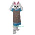 White Chef Bunny Rabbit Cartoon Uniform, White Chef Bunny Rabbit Cartoon Mascot Costume