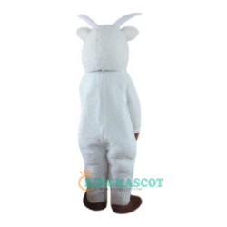 White Goat Cartoon Uniform, White Goat Cartoon Mascot Costume
