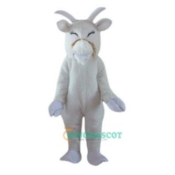 White Goat Cartoon Uniform, White Goat Cartoon Mascot Costume