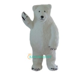 White Polar Bear Cartoon Uniform, White Polar Bear Cartoon Mascot Costume