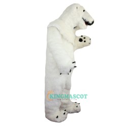 White Polar Bear Uniform, White Polar Bear Mascot Costume