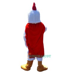 White big cock Uniform, White big cock Mascot Costume