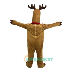 Yellow Brown Elk Deer Cartoon Uniform, Yellow Brown Elk Deer Cartoon Mascot Costume