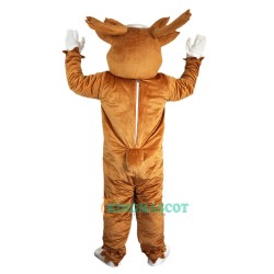 Yellow Brown Elk Moose Wapiti Cartoon Uniform, Yellow Brown Elk Moose Wapiti Cartoon Mascot Costume