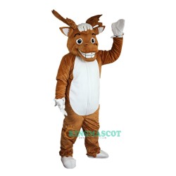 Yellow Brown Elk Moose Wapiti Cartoon Uniform, Yellow Brown Elk Moose Wapiti Cartoon Mascot Costume