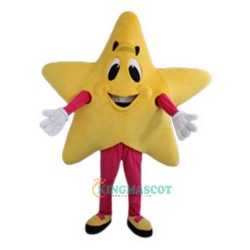 Yellow Five-Pointed Star Cartoon Uniform, Yellow Five-Pointed Star Cartoon Mascot Costume