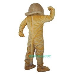 Yellow Lion Cartoon Uniform, Yellow Lion Cartoon Mascot Costume