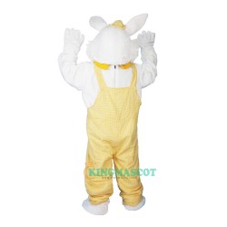 Yellow Rabbit Bunny Hare Cartoon Uniform, Yellow Rabbit Bunny Hare Cartoon Mascot Costume