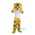 Yellow Sport Tiger Uniform, Yellow Sport Tiger Mascot Costume